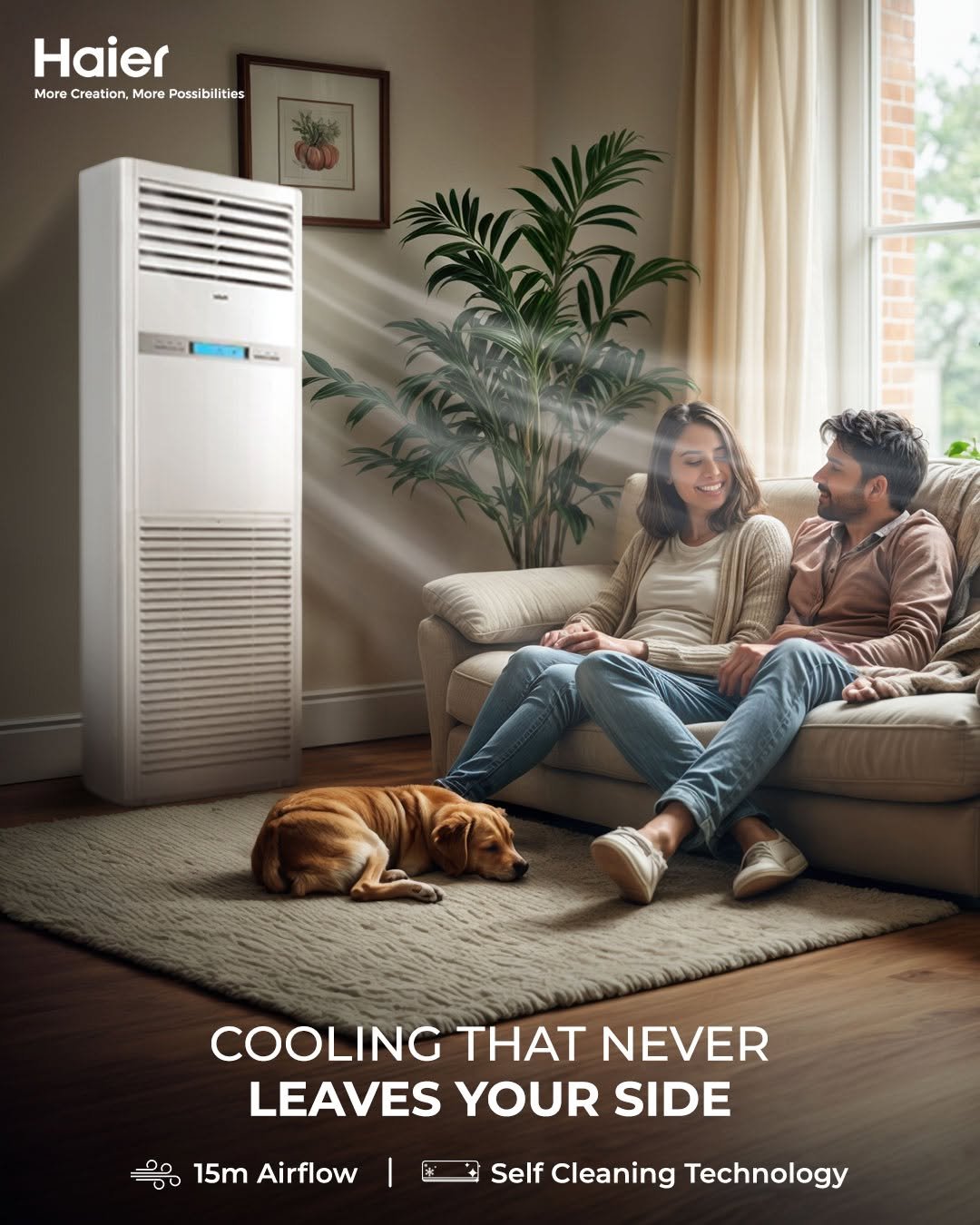 Haier Tower Ac 4 ton Tunmarg Aircon